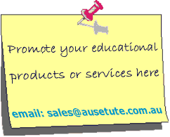 advertise on the AUS-e-TUTE website and newsletters